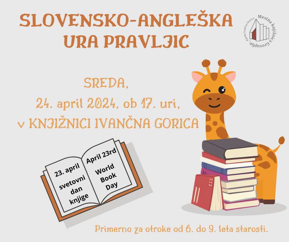Slovensko–angleška ura pravljic v knjižnici Ivančna Gorica
