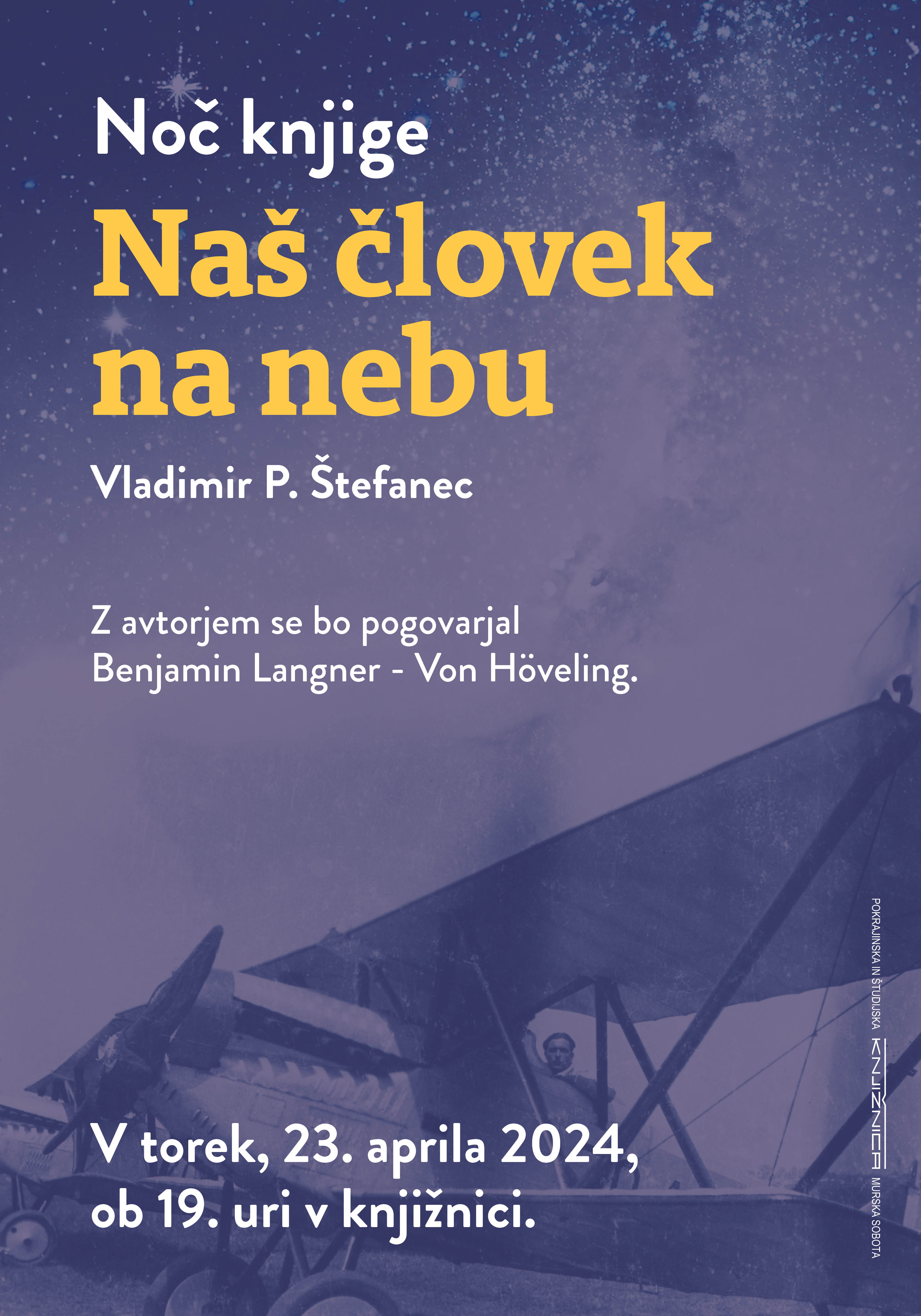 Predstavitev knjige Vladimirja P. Štefaneca: Naš človek na nebu
