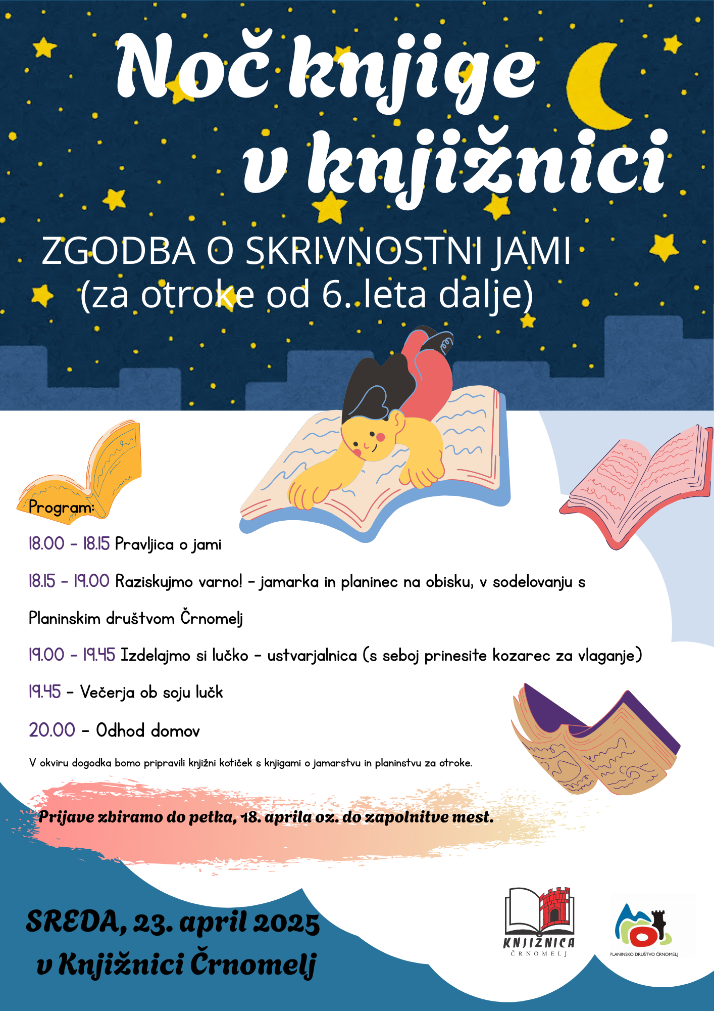 Noč knjige v knjižnici