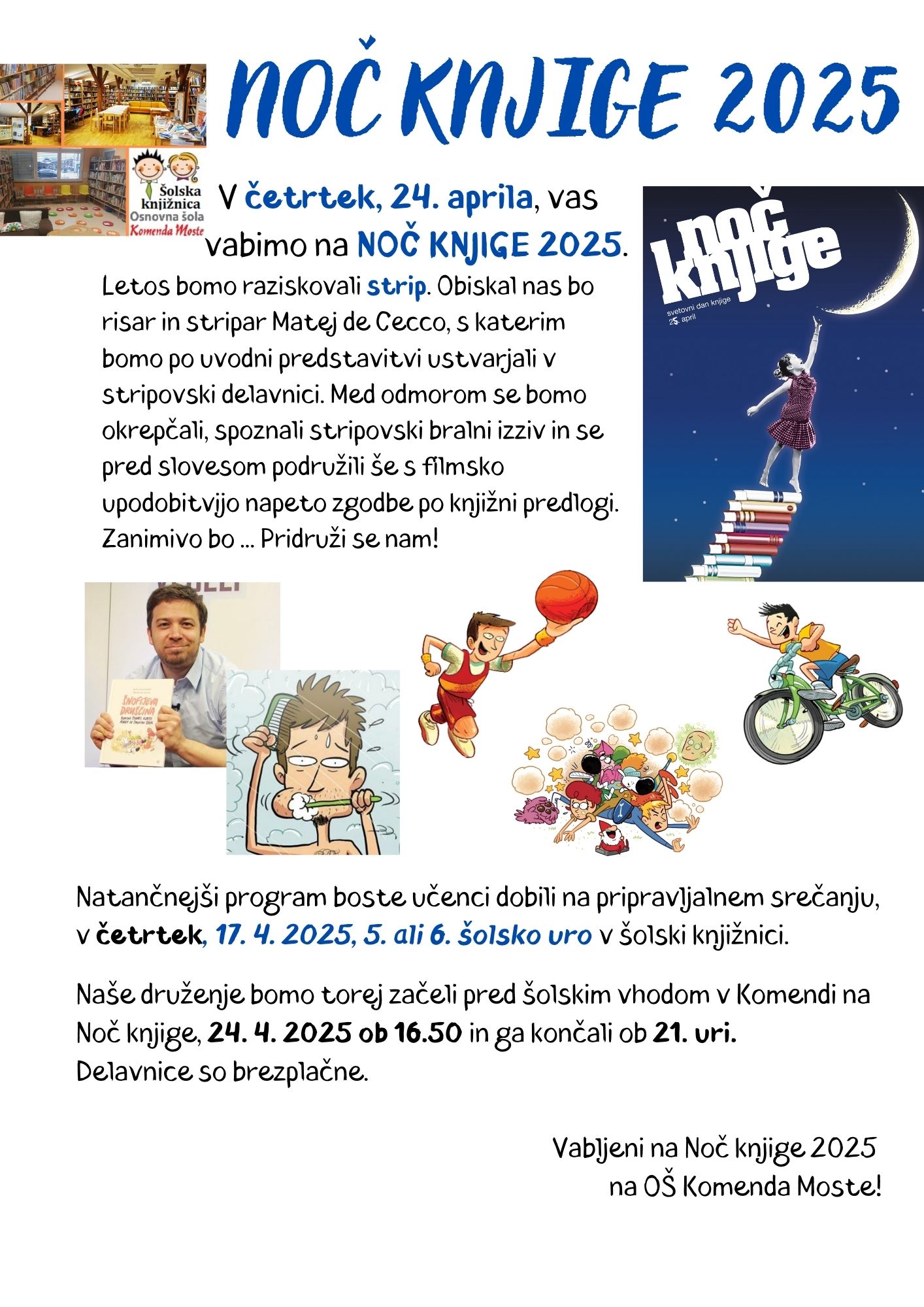 Noč knjige s slovenskim stripom