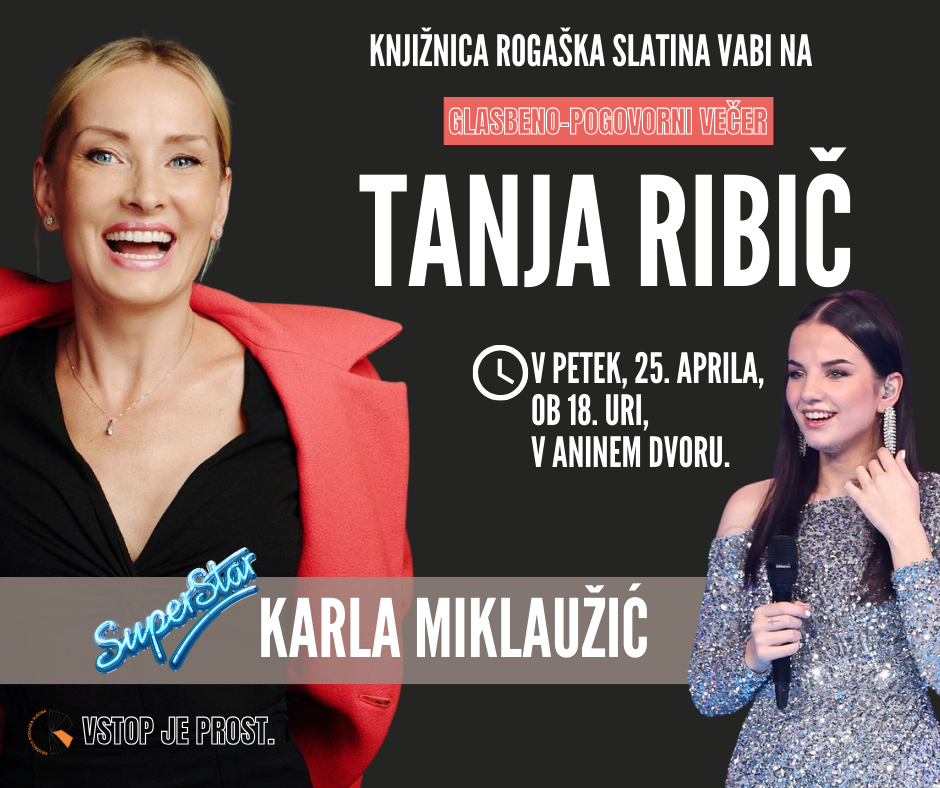 Glasbeno-pogovorni večer s TANJO RIBIČ