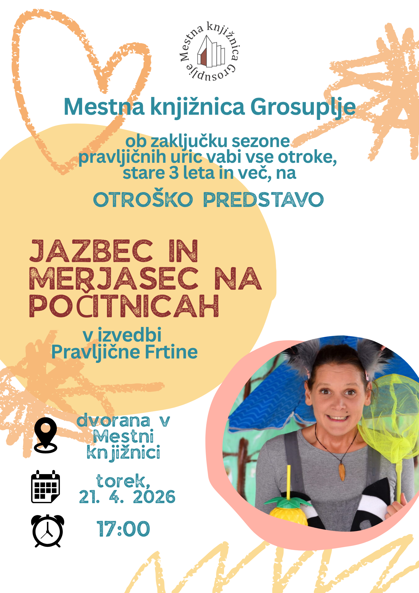 Jazbec in Merjasec na počitnicah v izvedbi Pravljične Frtine – zaključek pravljičnih uric